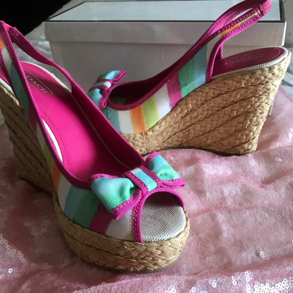 COACH WEDGES 100% AUTHENTIC 🌼 SIZE 8.5